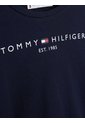 Camiseta Azul Marino De Manga Larga Con Logo Essential Tommy Hilfiger de Tommy Hilfiger