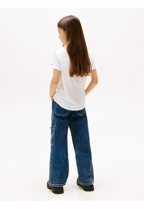 Camiseta Blanca Con Diseño De Logo Circular Tommy Hilfiger
