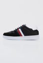 Tenis Lifestyle Negro-Rojo-Blanco Tommy Hilfiger Limmy de Tommy Hilfiger