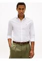 Camisa Blanca De Manga Larga Con Estampado Geométrico Tommy Hilfiger de Tommy Hilfiger