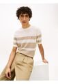 Saco Beige Con Diseño Color Block Con Logo Tommy Hilfiger de Tommy Hilfiger