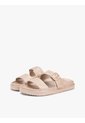Sandalias Café Con Doble Tira Y Logo Esmaltado Tommy Hilfiger de Tommy Hilfiger
