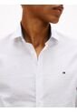 Camisa Blanca De Manga Larga Con Estampado Geométrico Tommy Hilfiger de Tommy Hilfiger