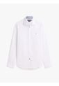 Camisa Blanca De Manga Larga Con Estampado Geométrico Tommy Hilfiger de Tommy Hilfiger