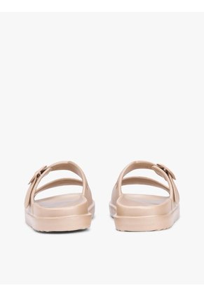 Sandalias Café Con Doble Tira Y Logo Esmaltado Tommy Hilfiger