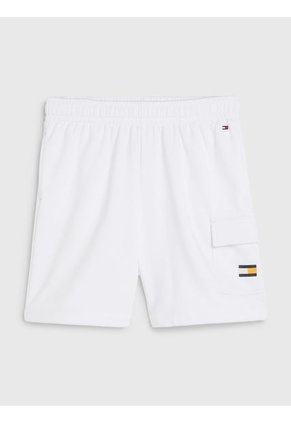 Bermuda Blanco En Algodón Con Bolsillo Y Logo Para Niño Tommy Hilfiger