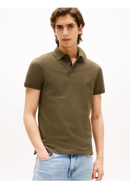 Polo Verde Slim 1985 Tommy Hilfiger