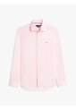 Camisa Rosa De Manga Larga Con Micro Estampado Tommy Hilfiger de Tommy Hilfiger