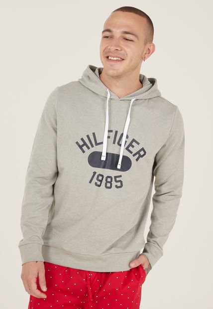 Hoodie Gris-Azul-Blanco Tommy Hilfiger Sleepwear
