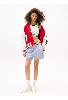 Camiseta Blanca De Tirantes Tommy Girl Cropped Tommy Jeans