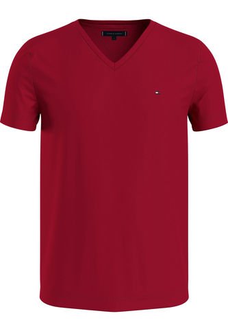 Tommy Hilfiger - Camiseta Manga Corta Rojo Esencial Algodon