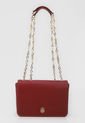 Bolso Manos Libres Vino Tinto-Dorado Tommy Hilfiger de Tommy Hilfiger