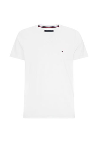 Camiseta Blanca Slim Fit Cuello V Esencial Algodón Tommy Hilfiger Tommy Hilfiger