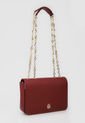 Bolso Manos Libres Vino Tinto-Dorado Tommy Hilfiger de Tommy Hilfiger