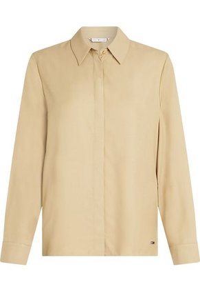 Camisa Naranja De Corte Amplio Y Tapeta Oculta Tommy Hilfiger