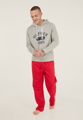 Hoodie Gris-Azul-Blanco Tommy Hilfiger Sleepwear