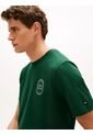 Camiseta Verde Con Logo Gráfico Redondo Tommy Hilfiger de Tommy Hilfiger