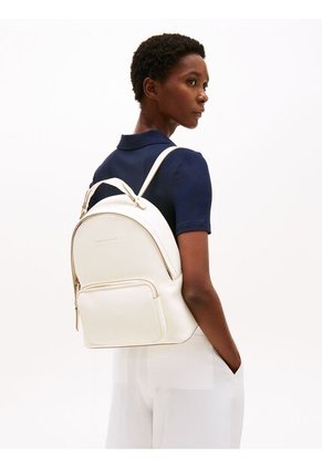 Morral Blanco Signature Con Asa Superior Tommy Hilfiger