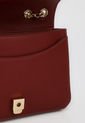 Bolso Manos Libres Vino Tinto-Dorado Tommy Hilfiger de Tommy Hilfiger