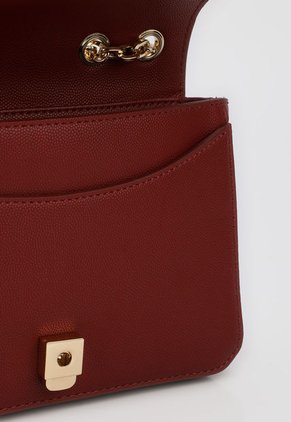 Bolso Manos Libres Vino Tinto-Dorado Tommy Hilfiger