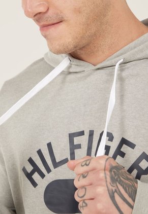 Hoodie Gris-Azul-Blanco Tommy Hilfiger Sleepwear