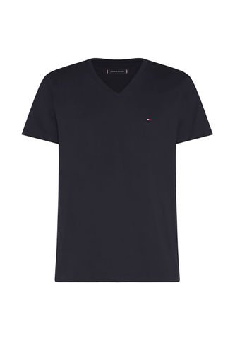 Camiseta Slim Fit Azul Cuello En V Esencial Algodón Para Hombre Tommy Hilfiger Tommy Hilfiger