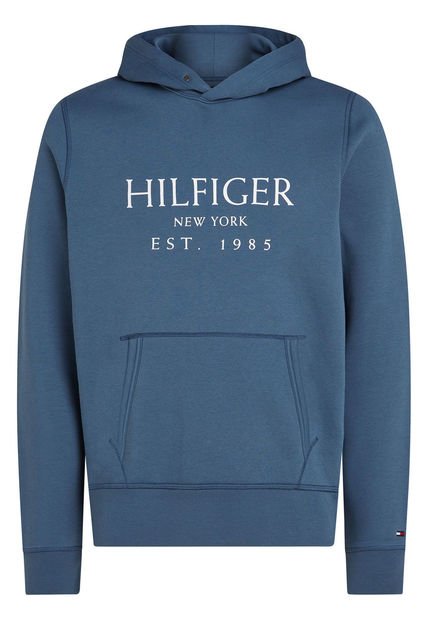 Buzo Azul Con Capota Con Logo Tommy Hilfiger