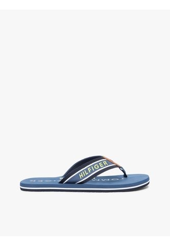 Sandalias Azul De Tiras De Textil Trenzado Con Logo Tommy Hilfiger Tommy Hilfiger