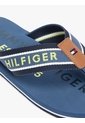 Sandalias Azul De Tiras De Textil Trenzado Con Logo Tommy Hilfiger de Tommy Hilfiger
