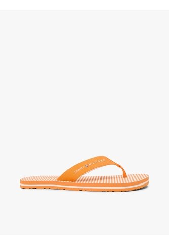 Sandalias Naranja De Tiras Trenzadas Con Rayas Ithaca Tommy Hilfiger Tommy Hilfiger