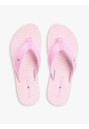 Sandalias Rosa De Tiras Trenzadas Con Rayas Ithaca Tommy Hilfiger