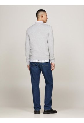 Saco Gris Tejido Essential De Cuello V Tommy Hilfiger