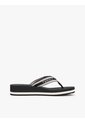 Sandalias Negro De Cuña Con Tira Trenzada Tommy Hilfiger de Tommy Hilfiger