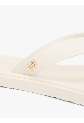 Sandalias Beige Con Monograma TH Tommy Hilfiger