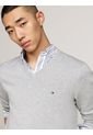 Saco Gris Tejido Essential De Cuello V Tommy Hilfiger de Tommy Hilfiger