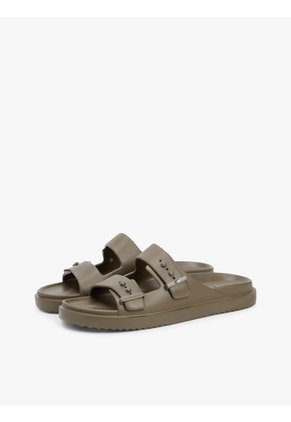 Sandalias Verde Ligeras Con Hebillas Y Suela Dentada Tommy Hilfiger