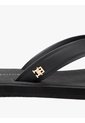 Sandalias Negro Con Monograma TH Tommy Hilfiger de Tommy Hilfiger
