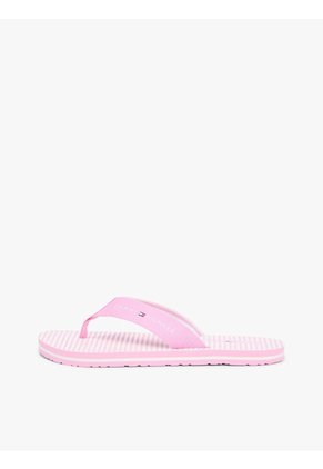 Sandalias Rosa De Tiras Trenzadas Con Rayas Ithaca Tommy Hilfiger