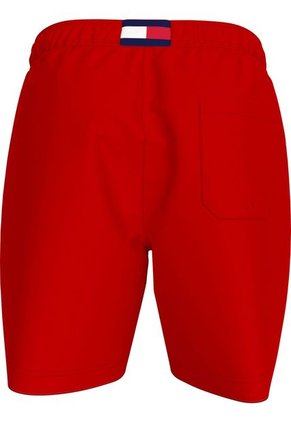 Pantaloneta De Baño Roja Largo De Nailon Y Cordón Ajustable Tommy Hilfiger