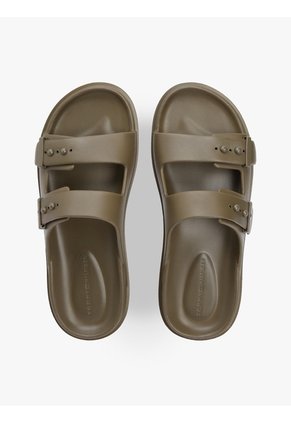 Sandalias Verde Ligeras Con Hebillas Y Suela Dentada Tommy Hilfiger