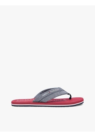 Sandalias Azul De Jacquard En Chambray De Puro Lino Tommy Hilfiger Tommy Hilfiger
