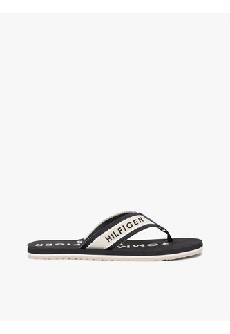 Sandalias Negro De Tiras De Textil Trenzado Con Logo Tommy Hilfiger Tommy Hilfiger