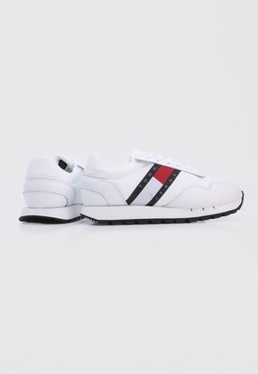 Tenis Lifestyle Blanco-Rojo-Azul Tommy Hilfiger Jeans Retro Runner Core