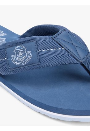 Sandalias Azul Con Parche Con Escudo Tommy Hilfiger
