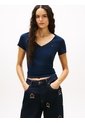 Camiseta Multicolor Corte Slim Tommy Jeans de Tommy Hilfiger