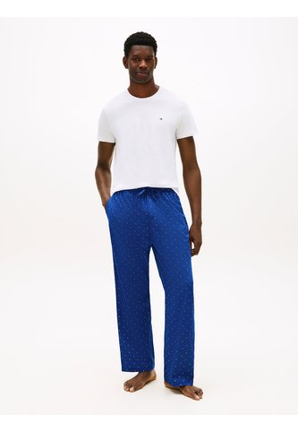 Conjunto Azul De Camiseta Y Pantalón Para Dormir Con Estampado De Bandera Tommy Hilfiger Tommy Hilfiger