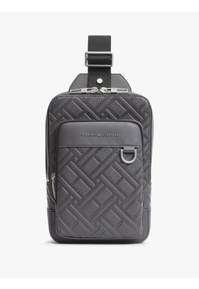 Bolso Gris Cruzado Tipo Slingpack Tommy Hilfiger