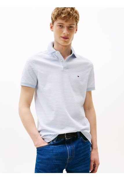 Polo Azul 1985 De Corte Regular Tommy Hilfiger