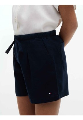 Bermuda Multicolor Para Niña De Lino Pull On Tommy Hilfiger