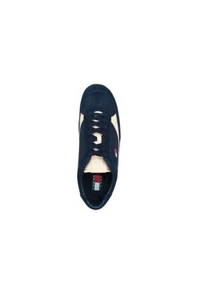 Tenis Azul Marino Archive De Estilo Running En Ante Tommy Hilfiger